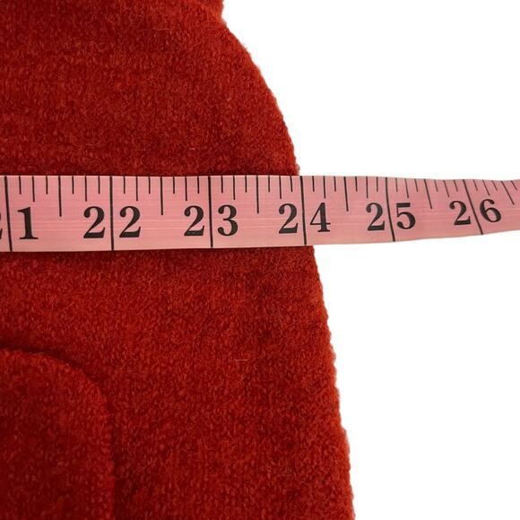 Kate Hill Red Orange Wool Coat - Picture 7 of 7